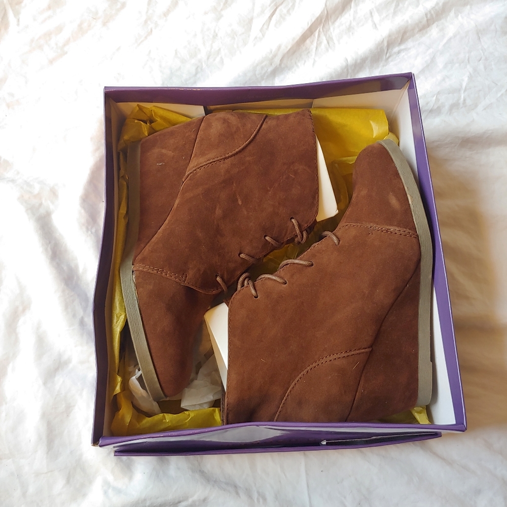 Madden Domain Brown Wedge Booties 8